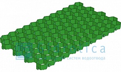 Решетка газонная РГ-70.40.3,2 пласт/зел/сота
