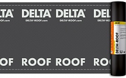 DELTA-ROOF гидроизоляционная плёнка/подкладочный ковёр под битумную  плитку/пароизоляционная плёнка