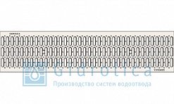 Решётка водоприёмная Gidrolica®Standart РВ-20.24.100 - штампованная стальная оцинкованная, кл. А15
